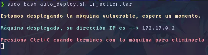 Injection DockerLabs Yw4rf